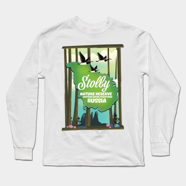 Stolby Nature Reserve Long Sleeve T-Shirt by nickemporium1